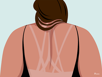 Tan Lines 100daysofvector adobeillustrator graphicdesign impression memory summer the100daysproject