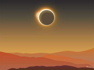 Solar Eclipse 100daysofvector adobeillustrator coffee graphicdesign impression memory solareclise summer the100daysproject