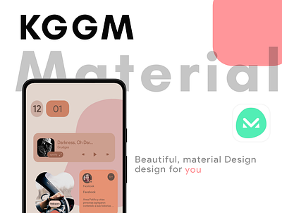 KGGM Material widgets android android app android design app design illustration kwgt logo mobile widget