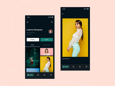 Photo Gallery Application flat design flatdesign follow gallery gallery 1988 gallery art minilalist minimalsim photo photography productdesign uiux uiuxdesign unfollow