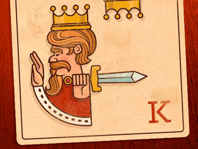 King card card illustration kind vector
