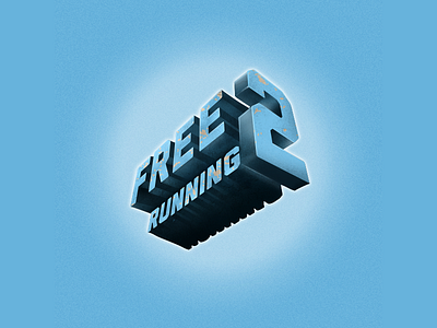 Free Running 2 3d freerun game lettering logo parkour photoshop running sport videogame