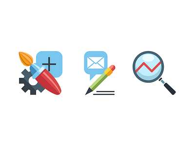 Icons chartboost flat icons marketing product ui vector