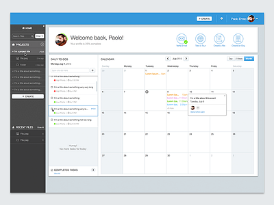 Saas dashboard calendar dashboard experience gui navigation saas sketch ui ux