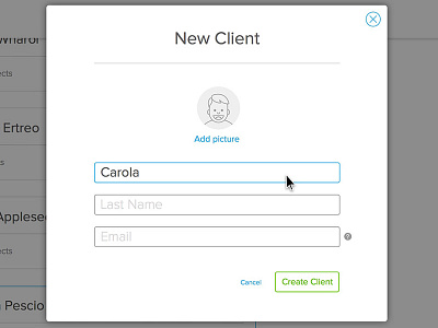 Create Client Form