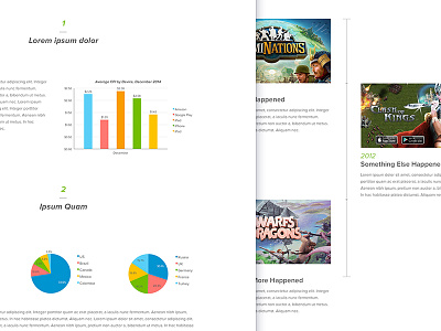 Web Report charts scroll ui user ux web webdesign