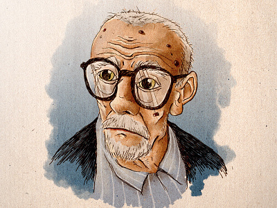 Mario Monicelli cinema director film illustration monicelli portrait