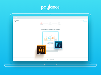 Paylance Uploader ai design file icon layout product psd startup ui upload ux web