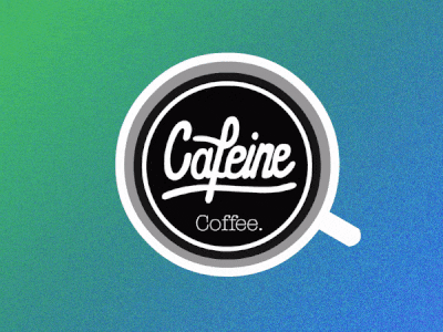 Cafeine Coffee afeter effects animate animation 2d logo animation