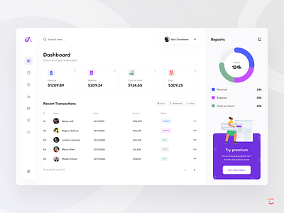 Transaction web app design app bill ui concept concept app credit card dashboard dashboard ui design expense exploration minimal paid profile reports search subcriptions ui web app web design website