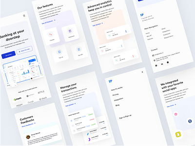 IP Banking landing page - Mobile responsive by Rajib Raju on Dribbble