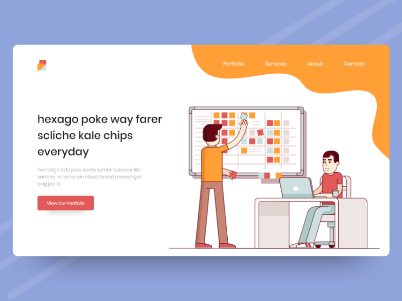 REDEV Landing Page isometric website concept color ux ui exploration landing page