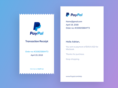 Email Receipt app daily ui daily ui 017 email receipt ios pop up ui ui challenge