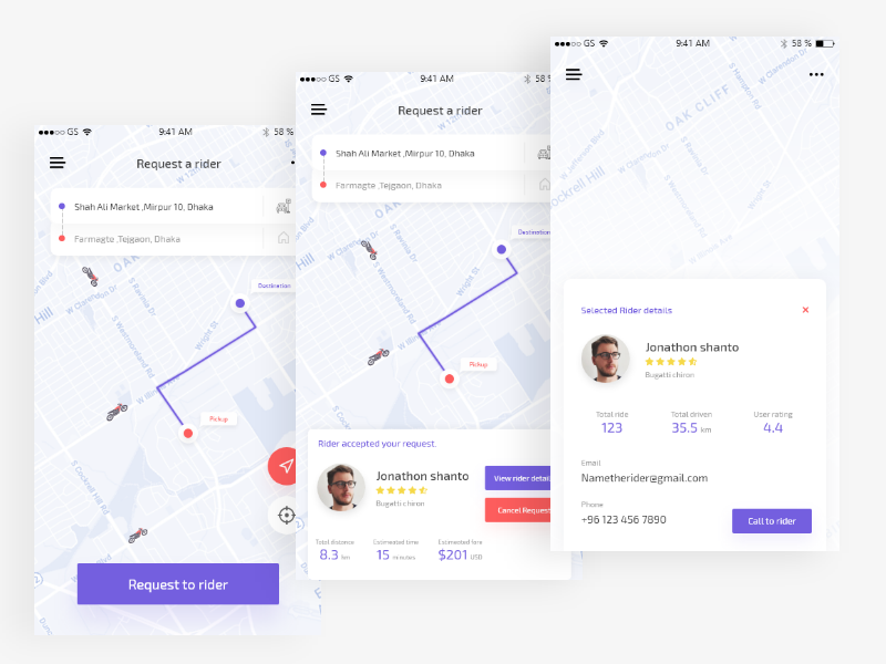 Ride sharing app | exploration