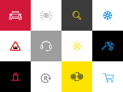 Some icon block for tire store