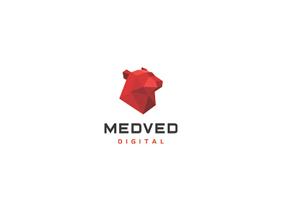 MEDVED / Bear Digital balalaika bear digital m polygon red rus russian simple tambov triangl vodka
