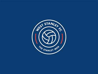West Stanley FC badge brand design branding crest design football identity logo logo design sport