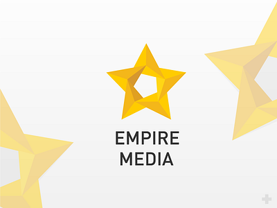 Empire Media brand branding logo logotype public relations star yellow