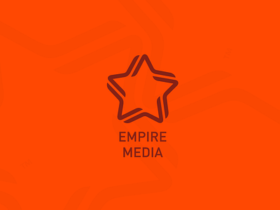 Empire Media - Final brand branding logo logotype orange public relations star