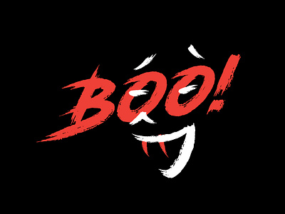 Halloween Boo Poster book helloween horror logo scarry