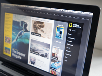 WIP Concept — National Geographic concept design idea photoshop progress website