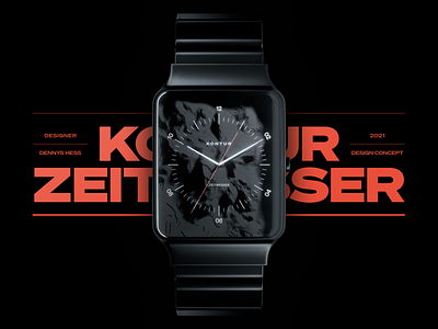 Kontur Watch Concept design fashion product watch