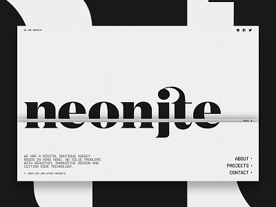 New/Old Redesign design home logo menu neonite redesign responsive typography web website