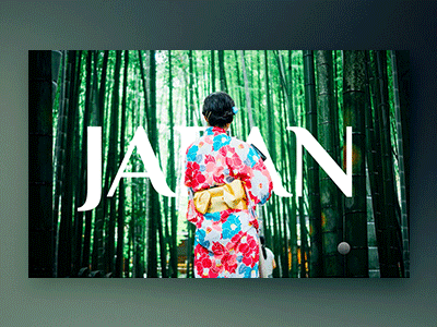 Intro Animation - Travel Story design digital editorial grid japan journal layout photo screen travel typography