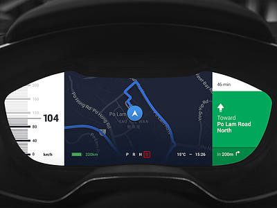 Audi Dashboard Navigation audi car dashboard design google auto interface navigation ui ux