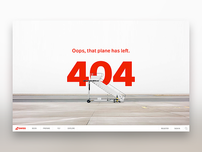 Airline 404 Page 404 airline concept design empty error error page page travel