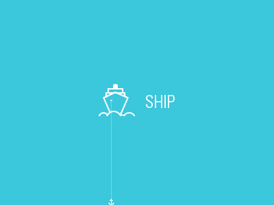 Ship icon illustration photoshop public transport ship stroke