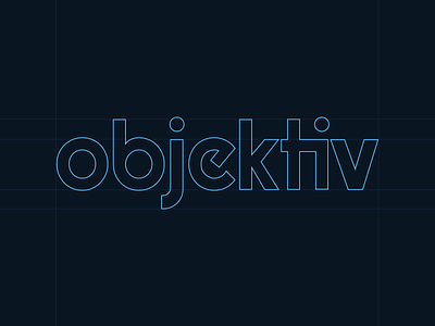 objektiv design logo type typography wip