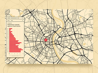 Mapstyle for Datavisualisation project bar chart barchart city data datavisualisation datavisualization dataviz map mapbox statistics style typography