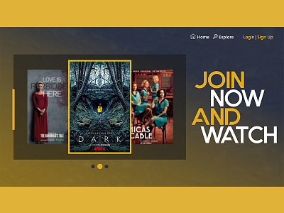 Film Website Landing Page #2 landing page ui web webdesign