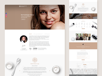 Website • Dermatology branding dermatology design dribbble interface site ui webdesign website