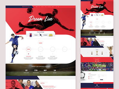 Website • Player design dribbble interface player site soccer ui webdesign website