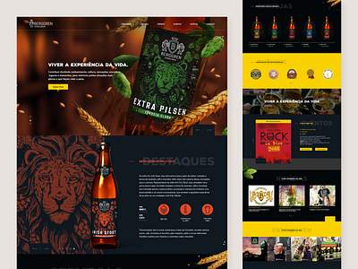 Website • Beer beer design dribbble interface redesign site ui website