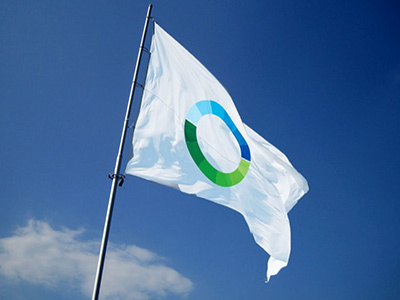 Open Space branding flag logo symbol