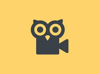 Draussen Kino Logo - Open Air Cinema animal bird camera cinema design forest logo mark movie owl owl eyes video