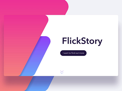 Flickstory Website Dribbble aftereffects animated animation colorful desktop gradient interaction interface landing page mobile readymag ui ui design user experience user interface ux design web webflow website