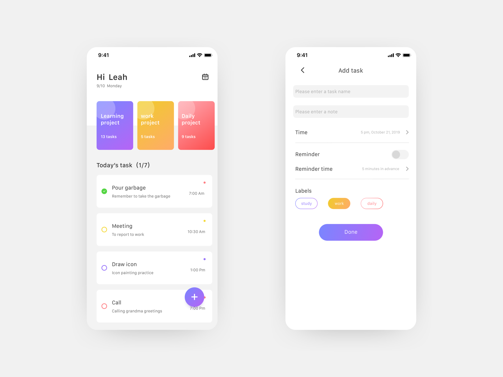 Task by Erow on Dribbble