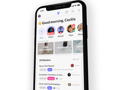 Yoobic - Next level app design ios iphone iphone x logo london mockup sketch startup yoobic