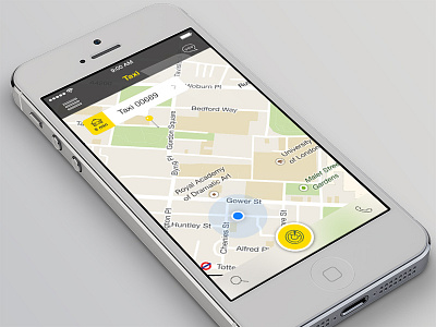 Taxi Template (PSD + Xcode Project) app interface ios ios7 iphone psd taxi template ui xcode