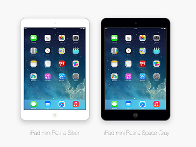 Flat iPad Mini Retina PSD creative market ipad mini mockup psd retina