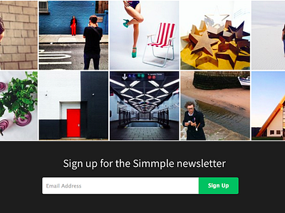 Sign Up for Photographer Newsletter app app store cam camera iphone newsletter photo simmple simmplecam simple