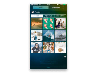 Feeday 1.2 finally ready!!! app feeday free gif instagram ios 9 photo principle today today widget version widget