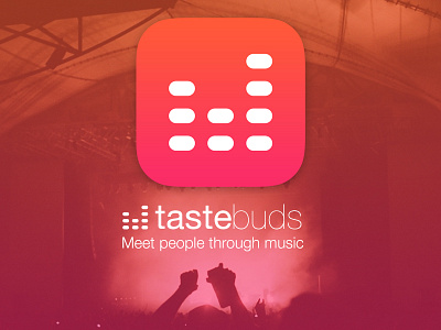 Tastebuds app app equalizer gradient icon iphone london music people social tastebuds