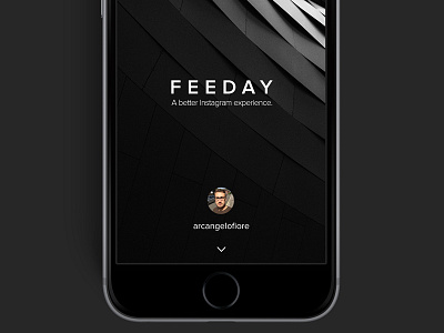 Feeday 1.4.0 app black feeday home instagram ipad iphone splash widget
