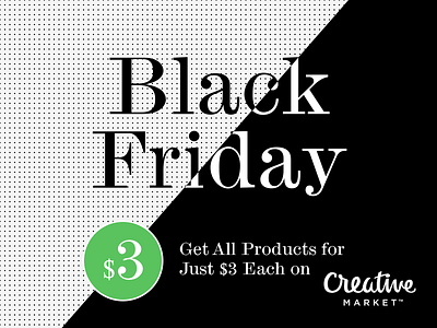 Black Friday Offer (only $3) app black friday creative market design ios photoshop sale template ui user interface