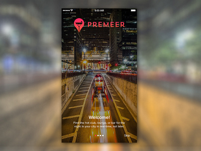 Premeer Intro Page app city intro ios iphone premeer screen silicon valley welcome